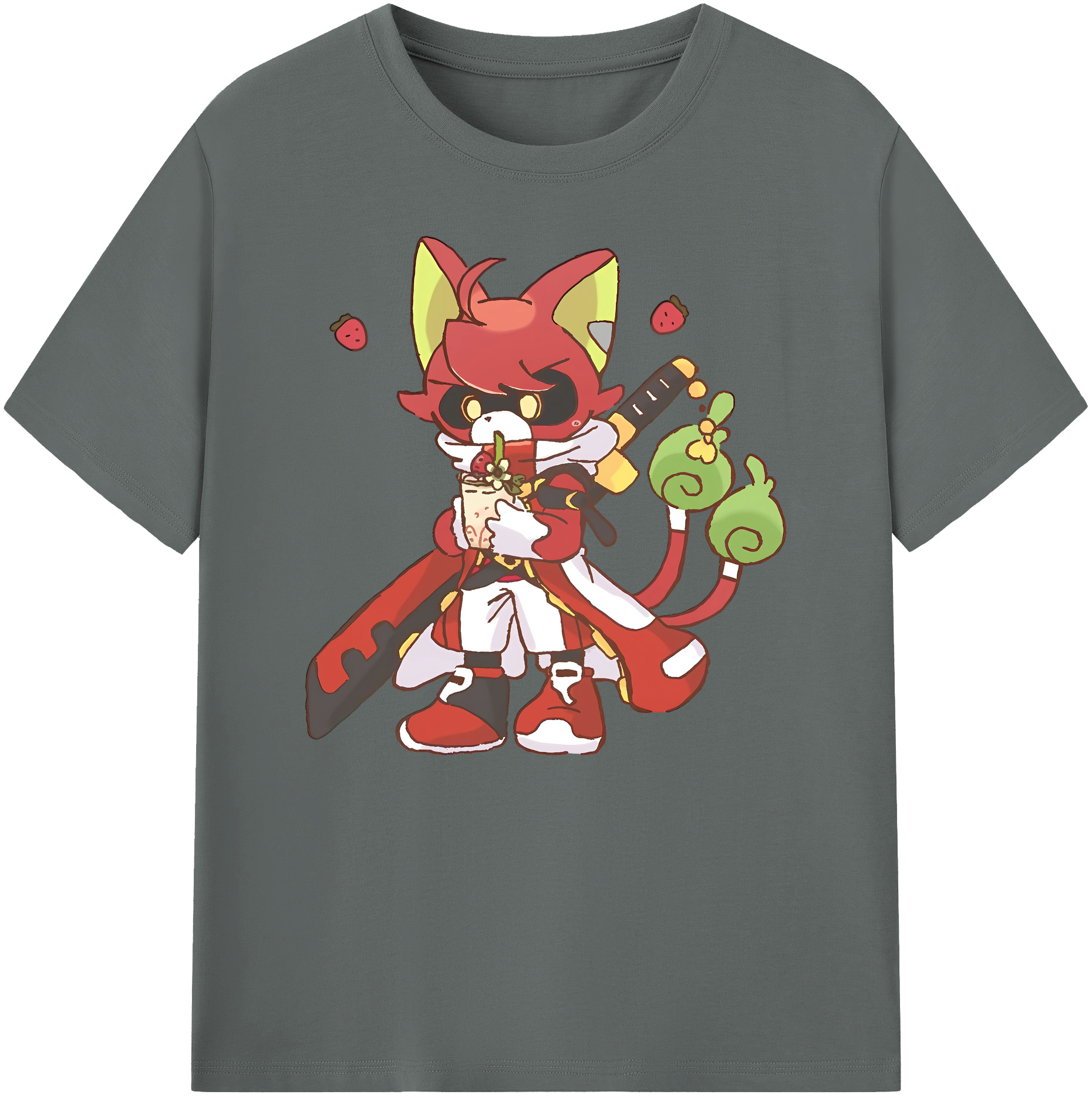 （画像用） 妖怪ウォッチ Yo-kai Watch 綿100％ メンズ半袖Tシャツ｜肌触りやわらか＆通気性